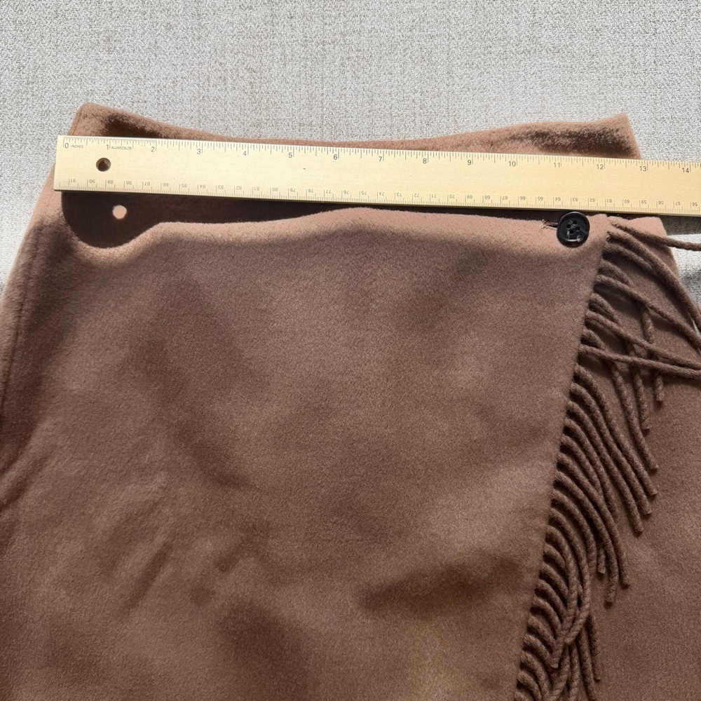 🌞 RAILS Vista Skirt in Brown Camel Wool Blend Fringe Skirt Extra Small XS - Picture 9 of 16